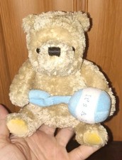 Gund Classic Disney Winnie Pooh Plush Stuffed Sitting It's a Boy Rattle 5   A
