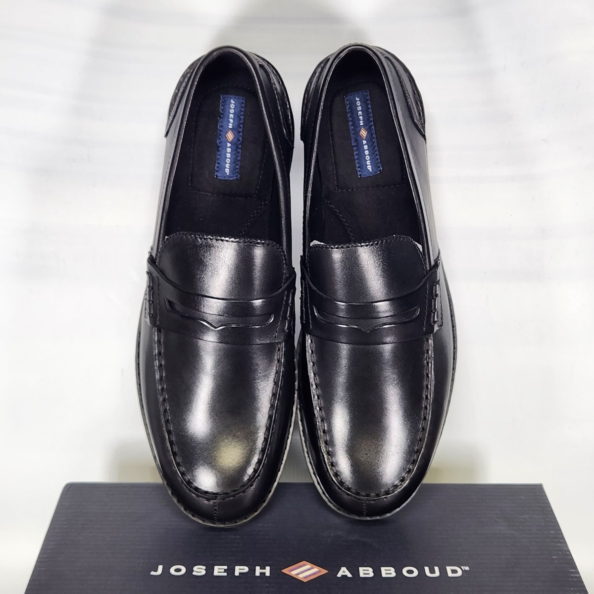 NWOT - Joseph Aboud Penny Loafers - Size 10.5 Joseph Abboud Shoes Mens 11 Black Leather Slip On Loafers | eBay main image 3