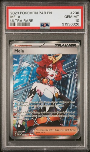 2023 POKEMON PAR EN-PARADOX RIFT ULTRA RARE #236 MELA PSA 10