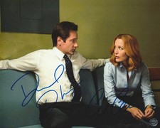 Gillian Anderson & David Duchovny Autographed X-Files 8x10 Photo/COA/Hologram