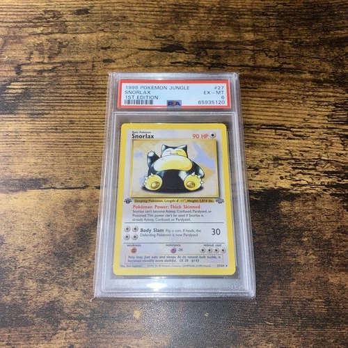 Pokémon Jungle 1st Edition Snorlax 27/64 - PSA 6 EX-MT! WOTC!