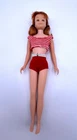 Vintage 1960s Mattel Skooter Doll - Red Hair - With Original Swimsuit