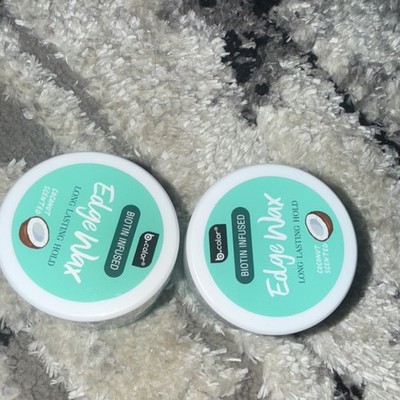 b.color Biotin Infused Edge Wax Coconut Scent Long Lasting Hold 1.35 fl oz