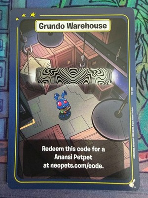 Neopets TCG Grundo's Warehouse Code - Anansi Petpet