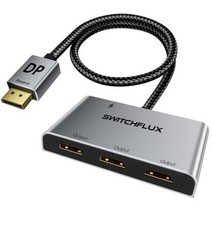 DisplayPort to HDMI Splitter for 3 Monitors Extended Display Adapter 4K 60Hz
