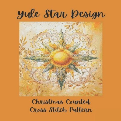 Yule Star Design Christmas Counted Cross Stitch Pattern Paper Moo