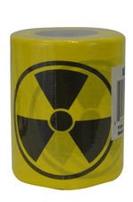 Fairly Odd Novelties Toxic Nuclear Novelty Toilet Paper, Regular, Yellow 