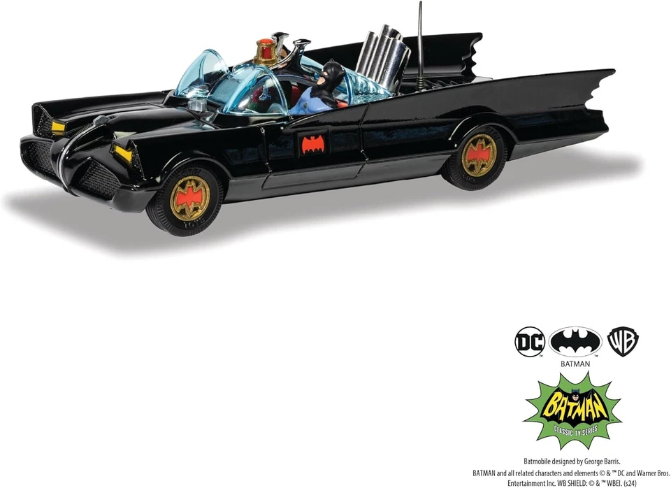 Corgi RT26701 Diecast Cars-RT26701 Batmobile with Batman and Robin-Men, Women & - Photo 3/4