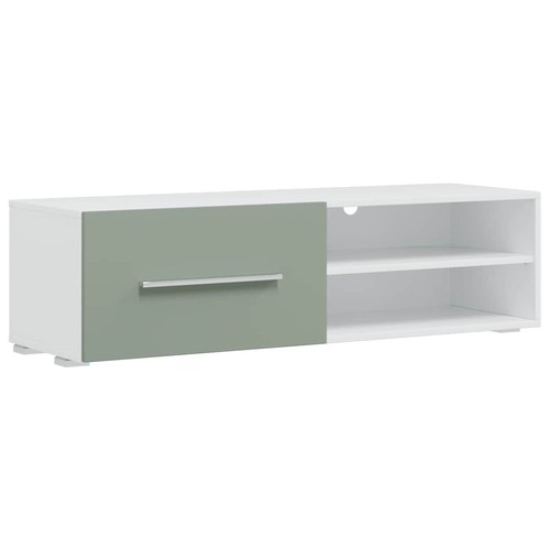 5-tlg. Wohnwand mit LED-Beleuchtung Olivgrün Holzwerkstoff TV-Möbel vidaXL - Bild 9 von 12