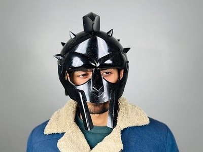 Neu Mittelalter Griechisch Maximus Gladiator Helm Decimus Meridius Ritter Rüs...