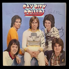 SIGNED BAY CITY ROLLERS LES McKEOWN ROLLIN VINYL LP RARE! BYE BYE BABY