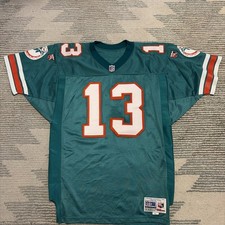 Vintage Miami Dolphins Jersey Mens 44 Authentic Pro Line Wilson 13 Dan Marino