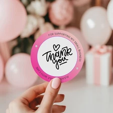 56 THANK YOU SEALS LABELS STICKERS FOR SMALL BUSINESS, CRAFTS, PARTIES 2 INCH