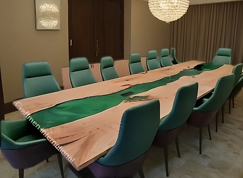 Green river Epoxy Dining Table, Epoxy Wood table, Custom dining table top