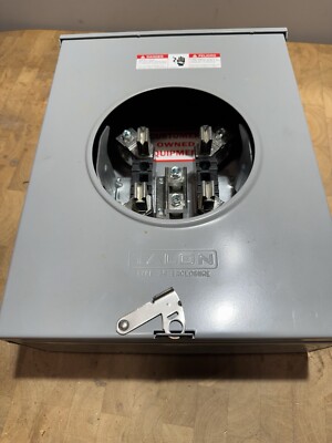 SIEMENS / TALON UAT417- XGDU 200 AMP 4 JAWS RINGLESS TYPE OUTDOOR METER SOCKET