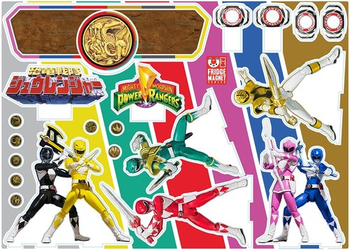 MMPR Mighty Moprhin Power Rangers Zyuranger Team Standing Figure - Picture 8 of 9