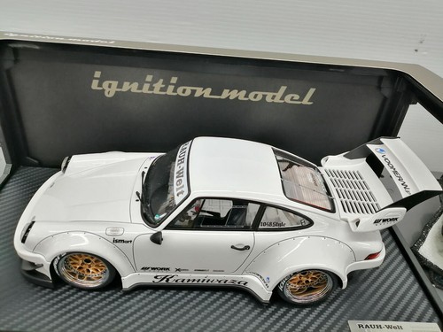 1/18 Ignition Model Porsche RWB 930 Kamiwaza White w/ Box From Japan IG2481 - Picture 7 of 18