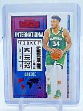 2020-21 Panini Contenders International Ticket Giannis Antetokounmpo Red Foil