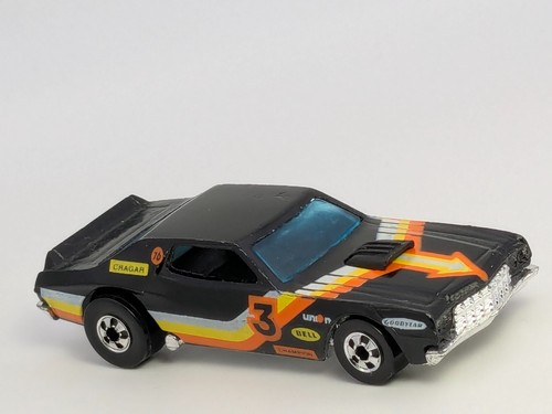 Vintage Hot Wheels Blackwall 1979 schwarz Ford Torino Stocker #3