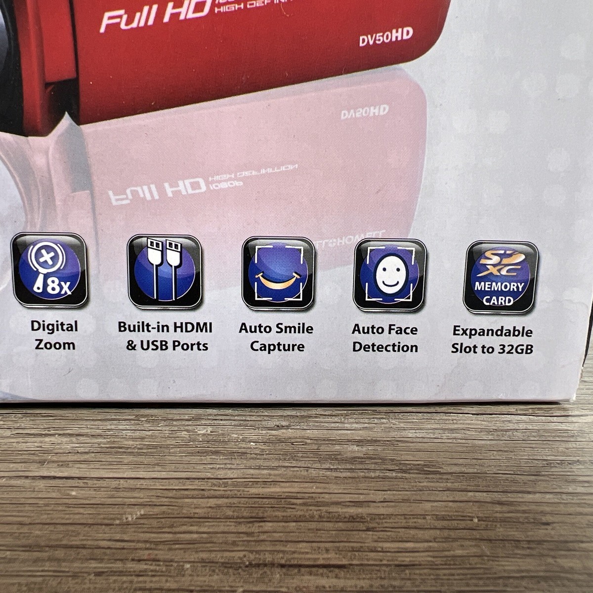 Bell+Howell Fun Flix Camcorder DV50HD Black 1080p 24Mp 8x Digital  