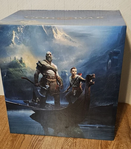 God of War Stone Mason Collector's Edition Kratos & Atreus Statue 