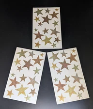 Vintage Set of (48) Mrs. Grossman’s "Metal Stars" Stickers