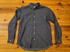 SALVATORE PICOLO MENS BLUE SHIRT VGC SIZE 42 - 16.5"