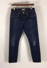 The Unbranded Brand UB401 Tight Fit 14.5oz Indigo Selvedge Jeans Size 29 X 28.5”