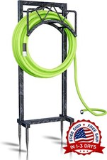 Soporte De Manguera De Jardin De Metal - Colgador De Manguera Resistente Sopo...