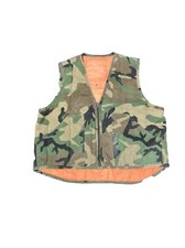 Vintage 1970s Army Camo Reversible Vest
