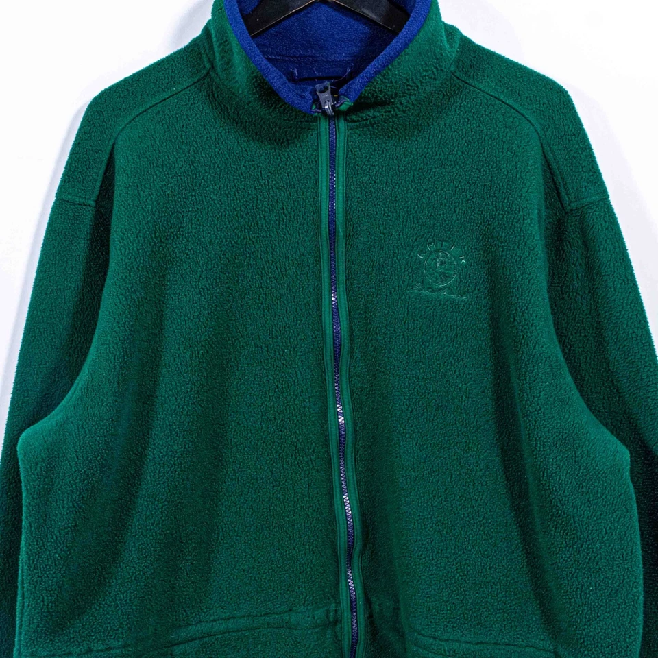 Eddie Bauer EBTek Full Zip Fleece Made in USA Large VTG 90s Gorpcore *zipper - Image 3 of 4