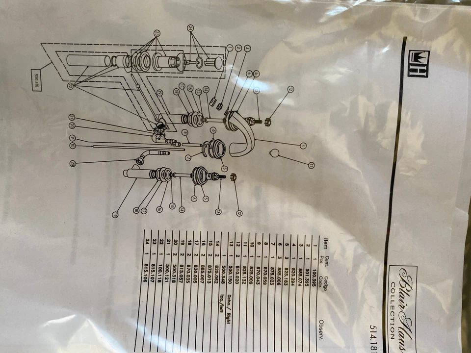 Whitehaus 600156 Manijas Mckinley y Grifo de Lavabo de 3 Agujeros 514161-Latón Antiguo  Foto 4 de 4