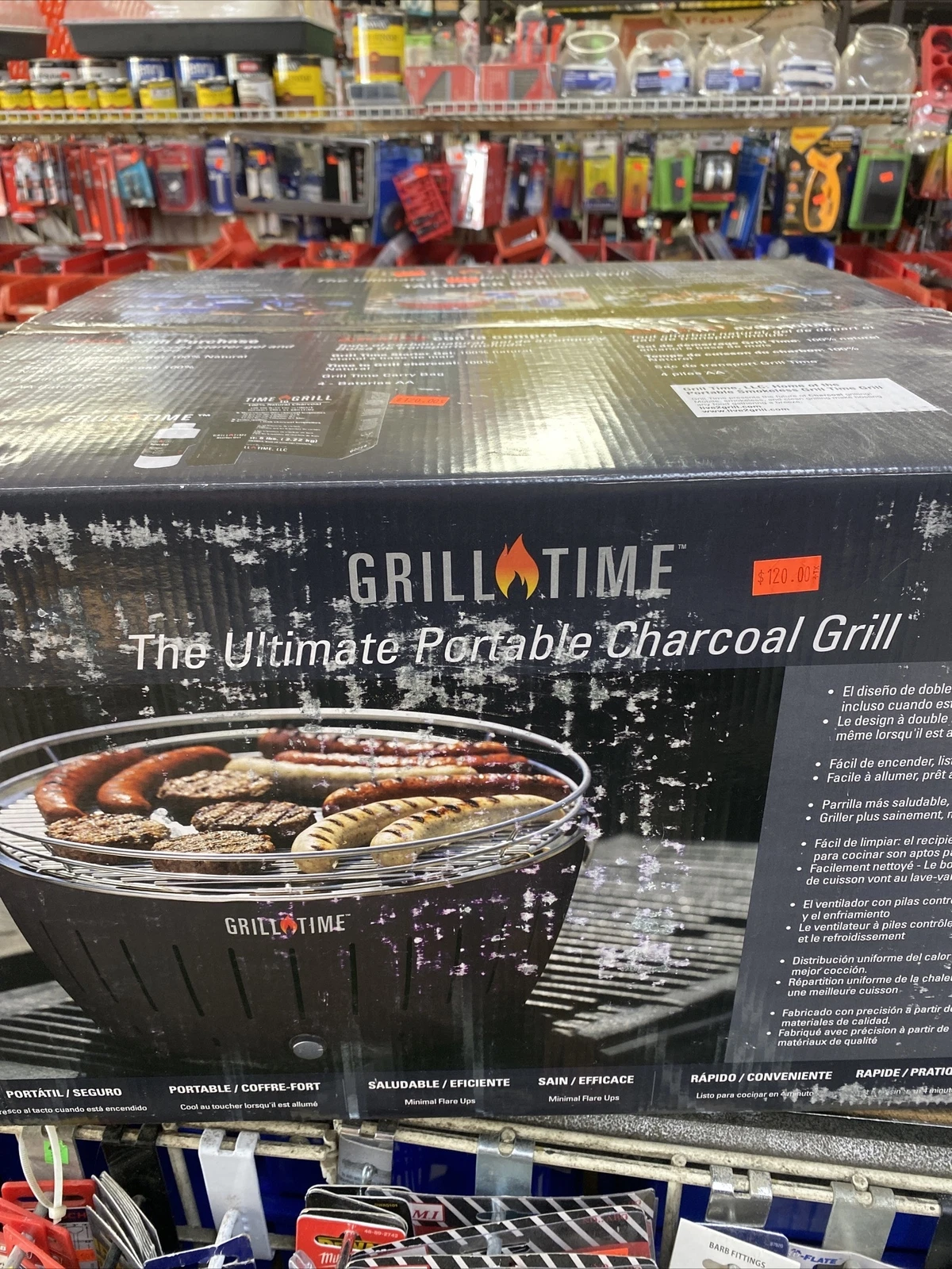 Gray Grill Time Tailgater GTX Charcoal Grill with 16-Inch Cooking Surface