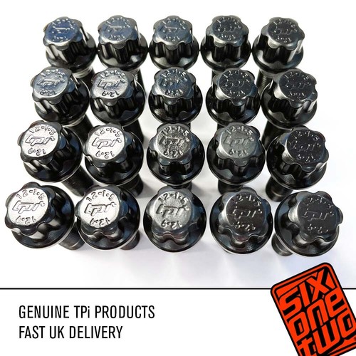 20 x TPi Black Tapered Alloy Wheel Bolts 12x1.50 28mm SUZUKI SWIFT MK2 05-10 - Picture 4 of 7