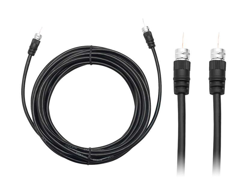 Cable Coaxial 5m Satellite F Type Screw Aerial Lead TV Male to Male