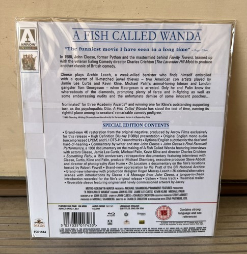 *OOP SLIPCOVER ONLY* A Fish Called Wanda (Arrow Video), NO DISC - Picture 2 of 2