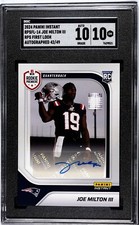 JOE MILTON III 2024 PANINI INSTANT RPS ROOKIE 1ST LOOK RC SGC 10 AUTO 10 COWBOYS