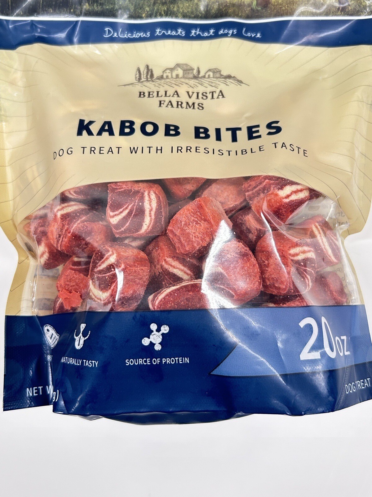 Bella Vista Dogs Pet Treats Kabob Bites Made with Real Meat 20oz. eBay