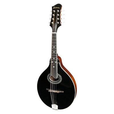 Eastman MD404 A-Style Mandolin with Oval Soundhole - Black