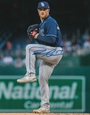 DREW RASMUSSEN TAMPA BAY RAYS AUTOGRAPHED 8X10 PHOTO MLB A