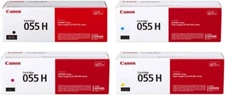 Canon Genuine 055H High Yield 4-Color  Toner Cartridge Set