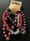 Univ of Georgia(Uga)Football Womens 5-Piece Bracelet Set Go Dawgs-Bulldog Charm