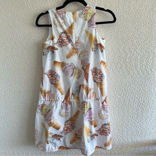 Molo Girls Sleeveless Catalina Ice Cream Cones Sprinkles White Dress Size 13/14 - Picture 4 of 16