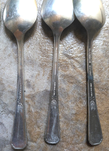 Vintage Wm A Rogers Sectional Oneida Ltd Rio Lot of 6 Silverplate Teaspoons - Picture 8 of 13