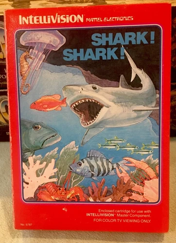 INTELLIVISON “SHARK! SHARK!” GAME 100% COMPLETE AND TESTED. RARE!