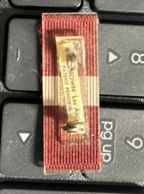 WWll Coast Guard Good Conduct Brown Ribbon Bar-Early War-Patten Pending-Thin