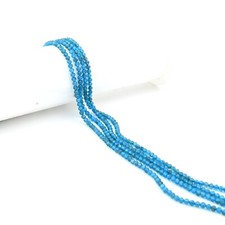 Neon Apatite Faceted Round Beads Micro Faceted Loose Gemstones for Jewelry 13"