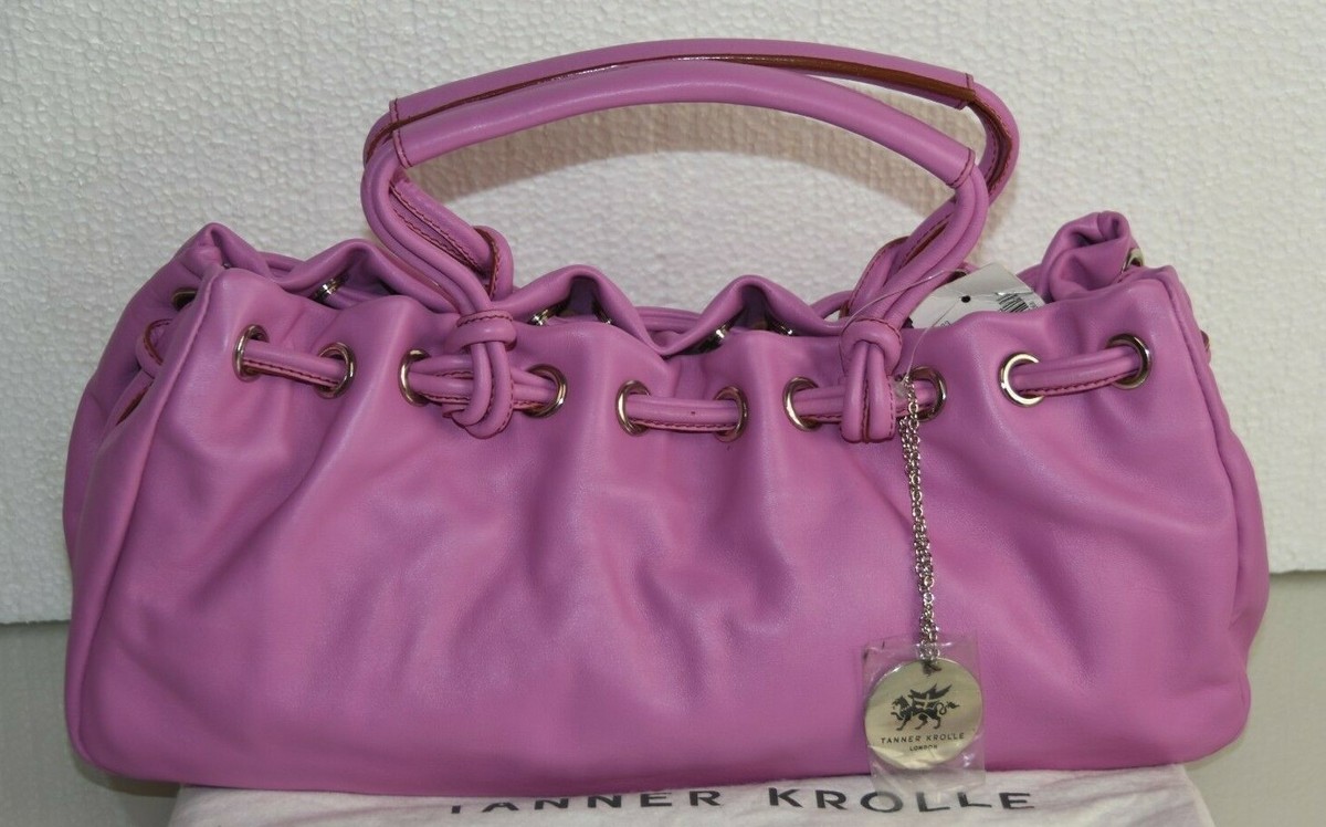 NEW Tanner Krolle London Handbag Leather Bag Lilac Purple Pink | eBay
