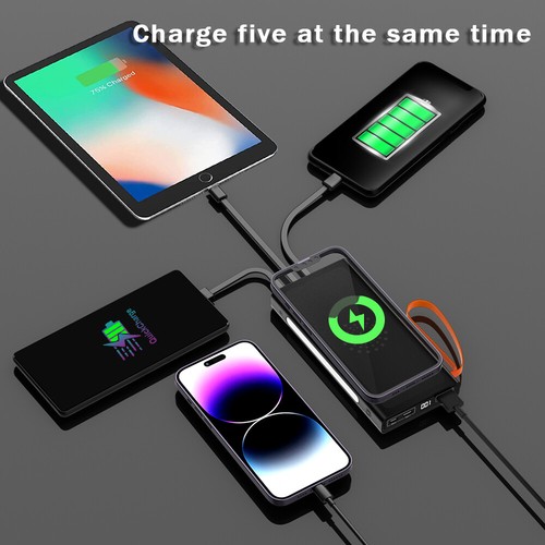 9000000mAh USB Wireless Power Bank Backup Fast Portable Charger External Battery - Picture 5 of 16