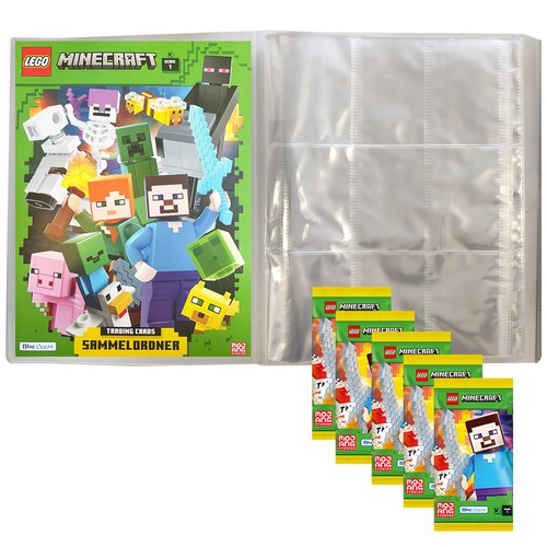 Blue Ocean LEGO Minecraft Serie 1 Trading Cards Display Starter Booster - Picture 12 of 25